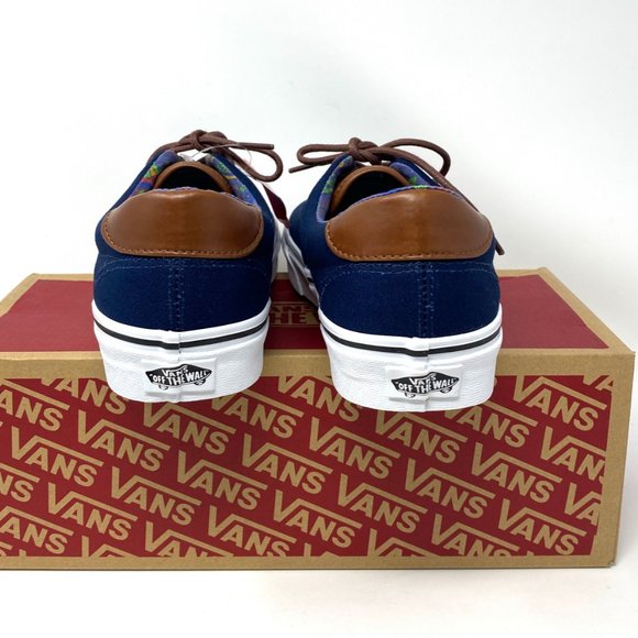 Vans Women's Size Era 59 C&L Dress Blue Canvas Skate Low Top Lace Up VN000UC6DCU - Picture 7 of 14
